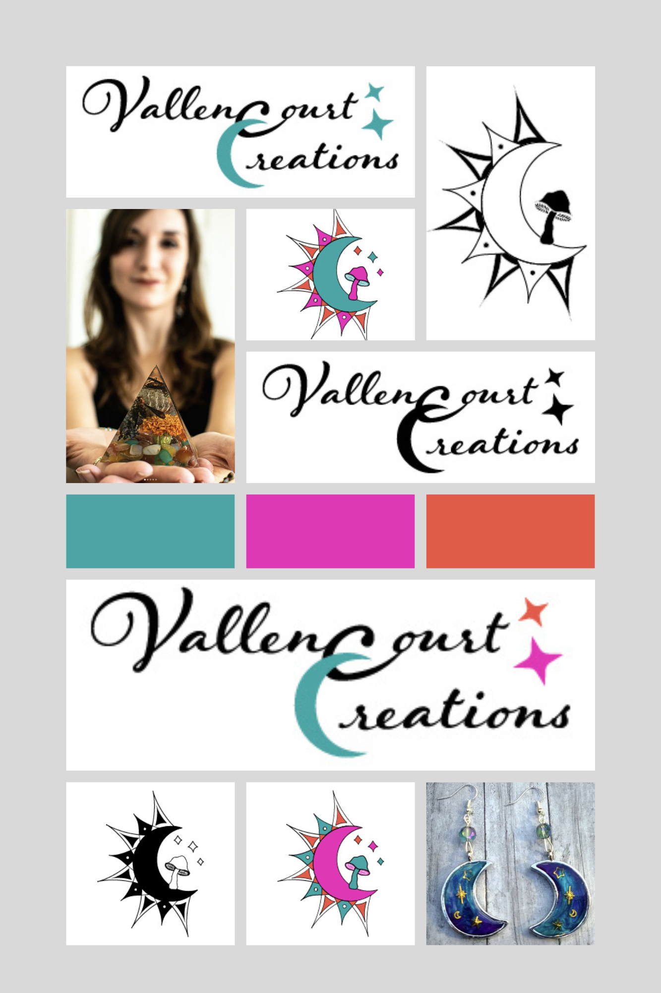 Vallencourt Creations Logo Iterations
