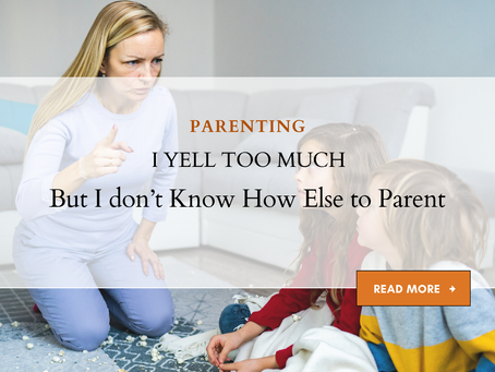 I don't know how to stop yelling at my kids