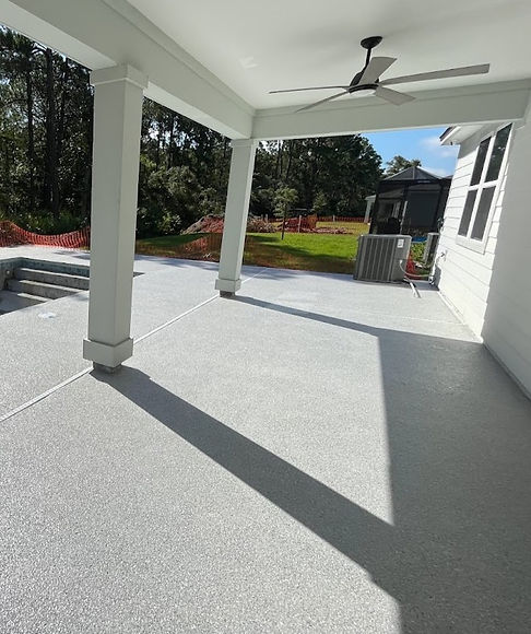 Patio refinishing, St. Augustine concrete coatings