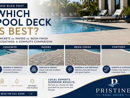 Concrete Pool Deck vs. Pavers vs. Travertine vs. Coatings: Which Is Best?