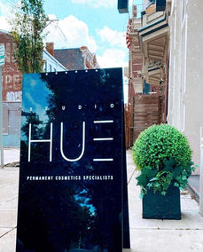 studio hue-exterior sign