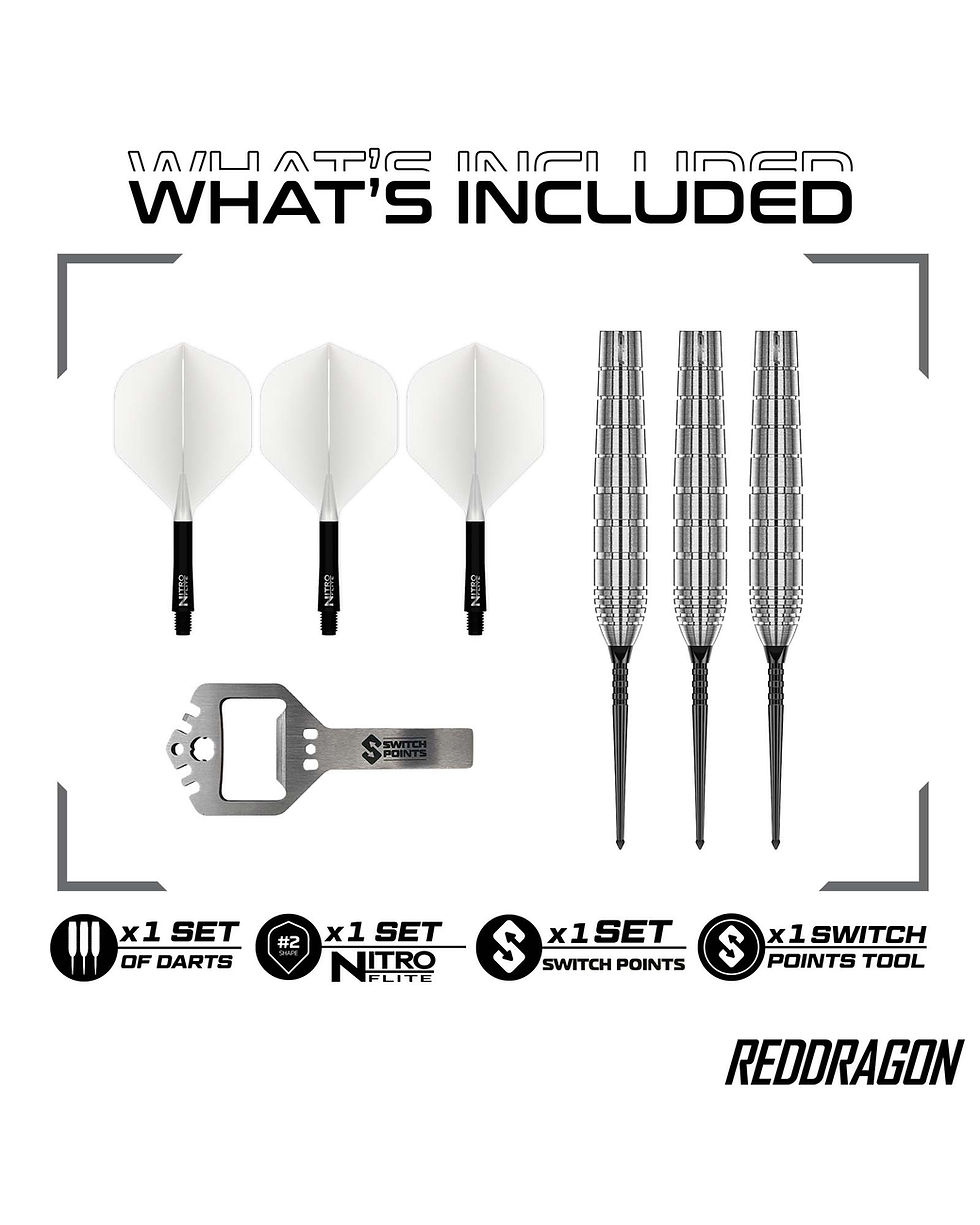 Miniatura: Red Dragon Luke Humphries TX1 Switch Point Dart Set