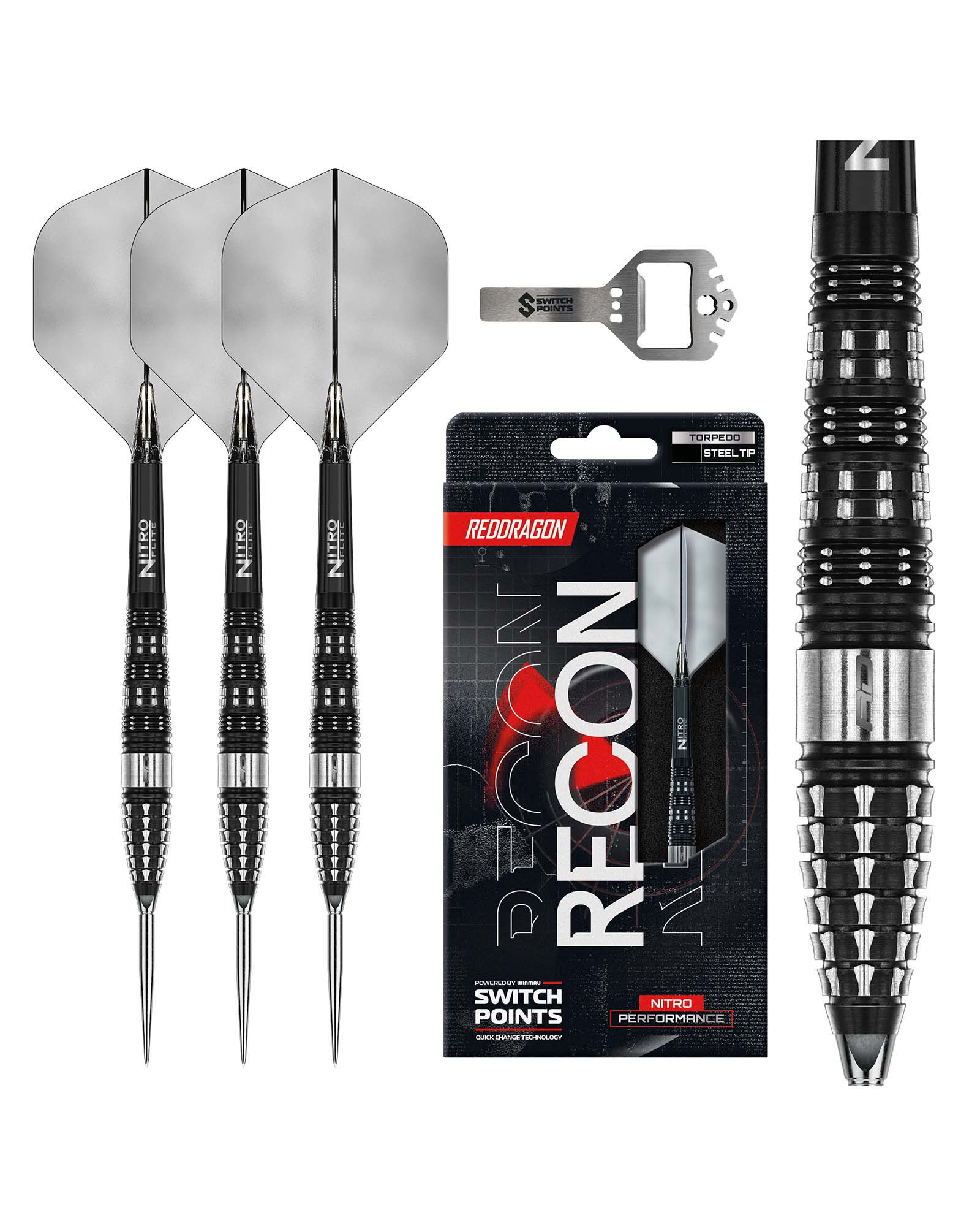 Red Dragon Recon Torpedo Switch Point Dart Set