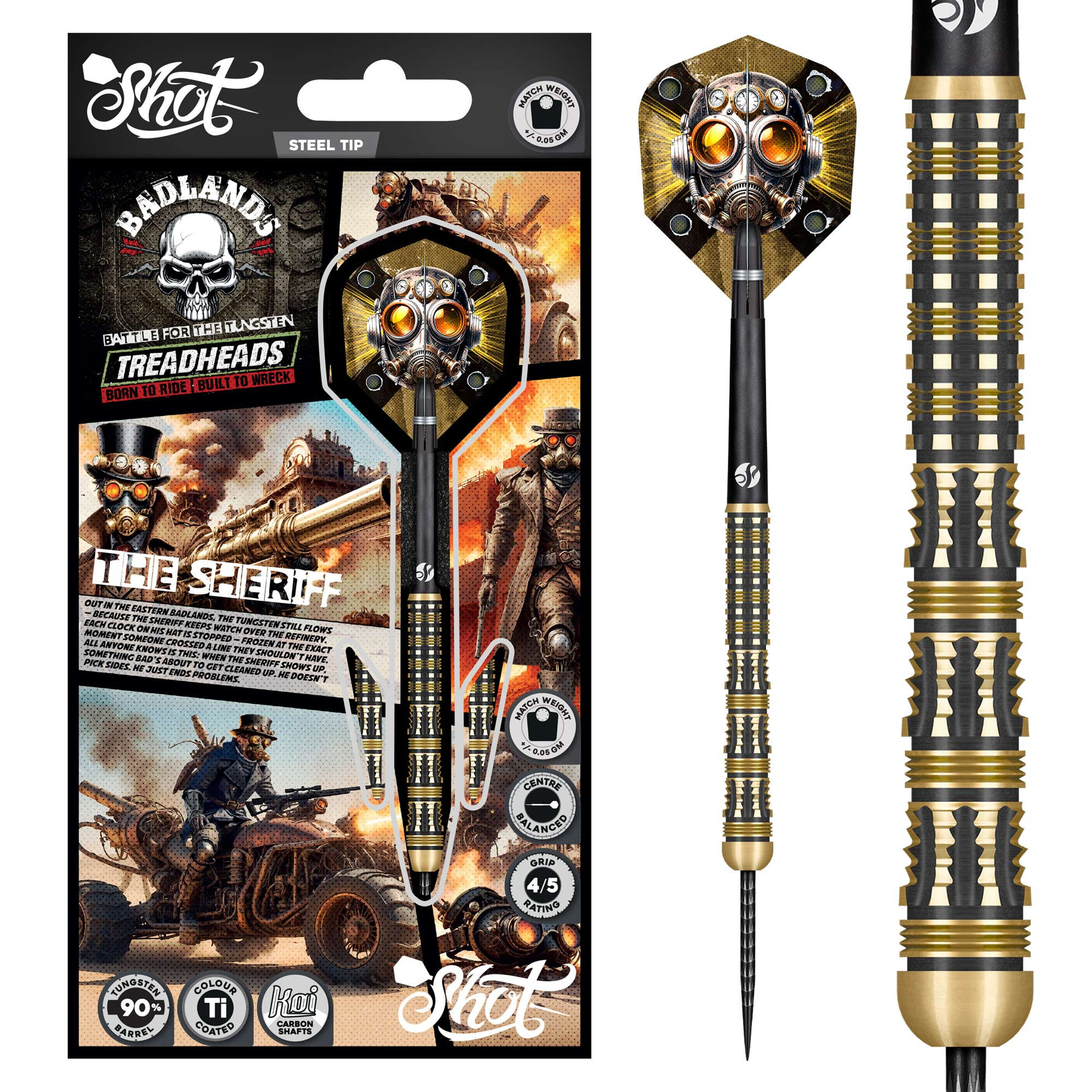 Badlands The Sheriff Steel Tip Dart Set