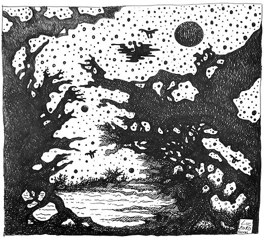 fresque 02 2020 dessin noir et blanc