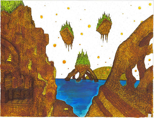 l'intransigeance galactique dessin artistique couleurs encres aquarellable