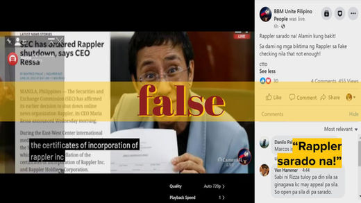 Rappler still operating, will appeal SEC shutdown order