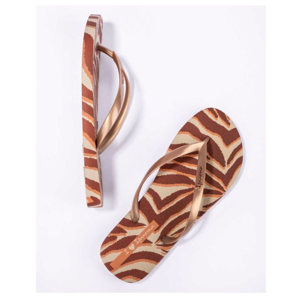 Thumbnail: IPANEMA ANIMAL CAMO PRINT FLIP FLOP BRONZE