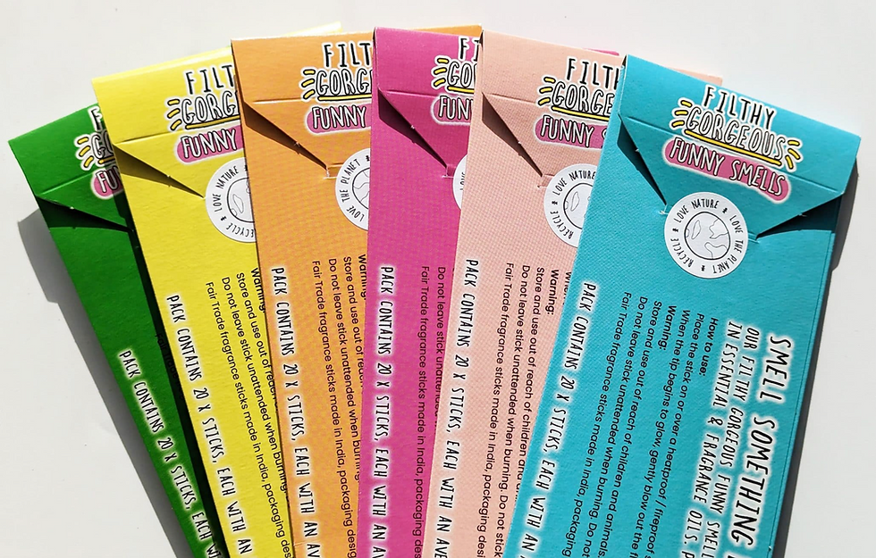 Thumbnail: ODOUR TOILETTE FUNNY SMELLS FAIRTRADE BAMBOO FRAGRANCE STICKS