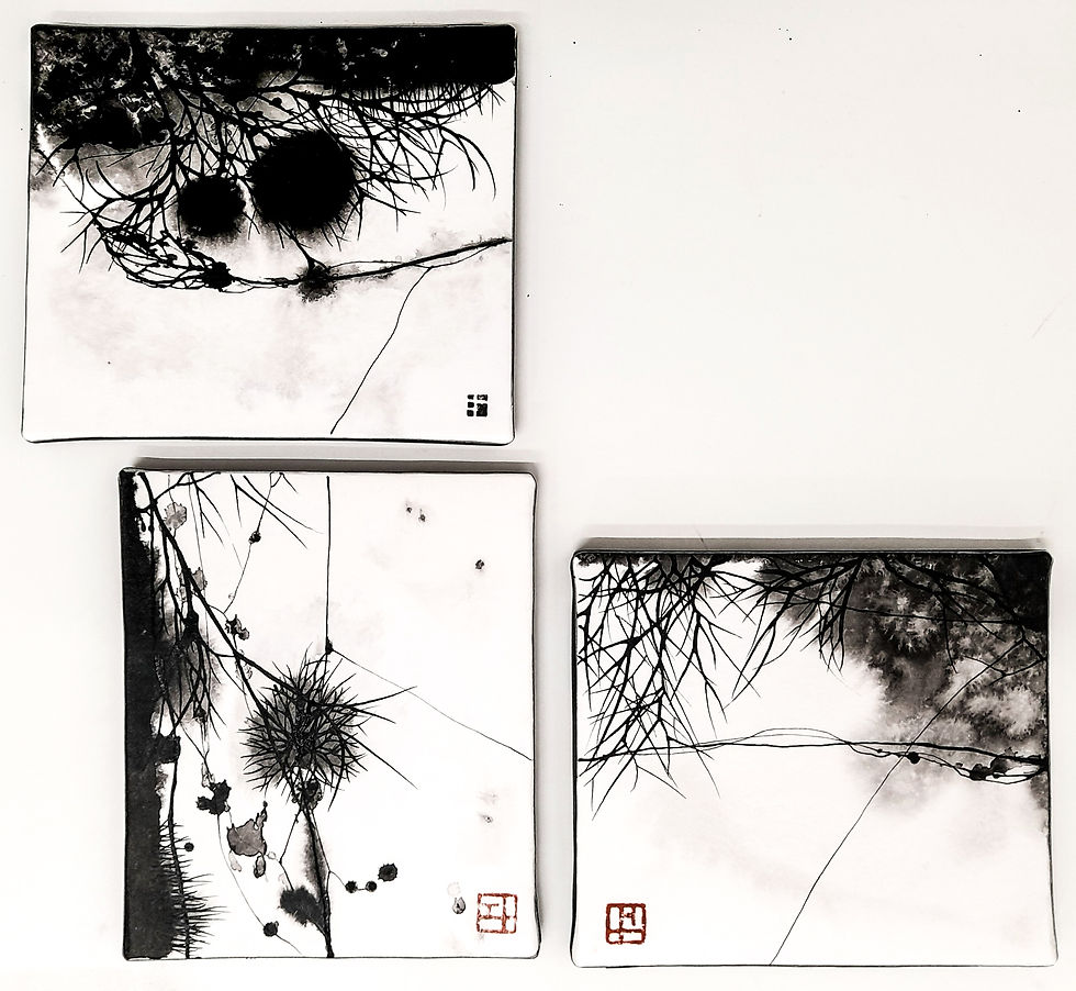 Miniature : Les trois arbres(Triptyque) - Eriko Matsuda