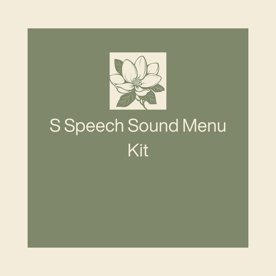 S Speech Sound Menu Kit