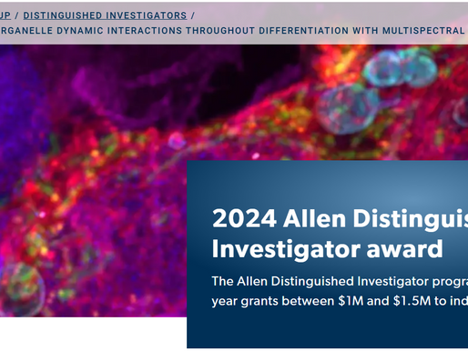 Assaf was named Allen Frontiers Distinguished Investigator in Organelle Communication!