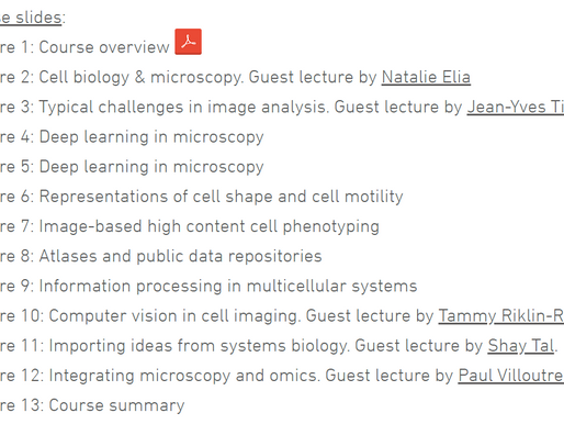 Second edition of the Data Science in Cell Imaging is starting!