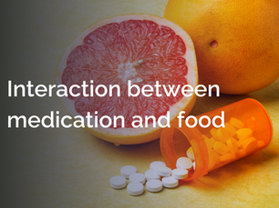 Interaction between medication and food