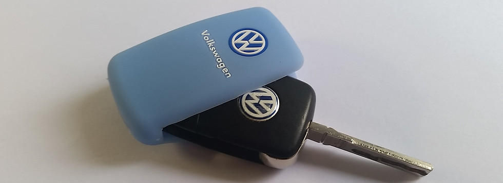 LIGHT BLUE VW KEY COVER