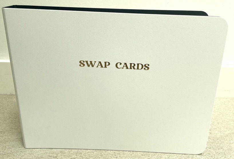 Swap Cards Album (White) & Refill Plastic Sleeves 30 Pages (Standard)