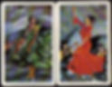 Spanish Flamenco Dancers & Dance Performer | People Vintage Swap Cards SINGLE in Pair Spain folkloric music traditions