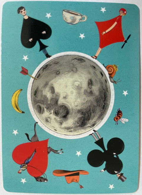 Globe Poker Art Pattern People Swap Card SINGLE | 001 Swap Cards