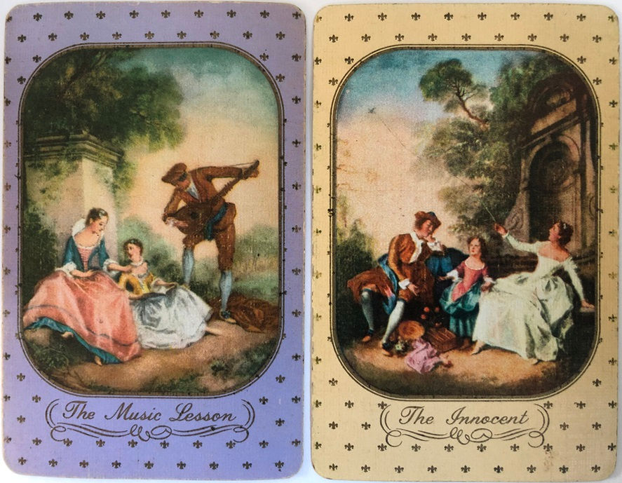 Music Lesson Man Lady Children | People | Art Painting Vintage Retro Art Swap Cards Innocent Kids