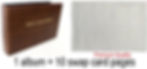 Swap Cards Album (BROWN) & Refill Plastic Sleeves 10 Pages (Premium)