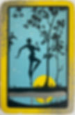 Art Deco Dance Dancer & Artist Performer | People Vintage Swap Cards SINGLE Silhouette Man/ Lady. Moonlight and Stars