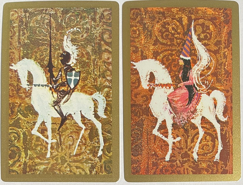 Princess & Knight on Horses | People Vintage Swap Cards in Pair