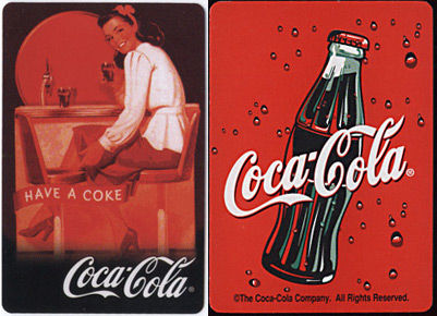 Coke Coca Cola #02 Advertising Swap Cards PAIR