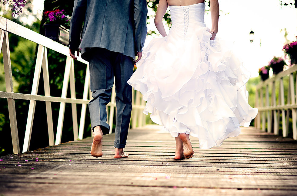 Wedding Couple Walking