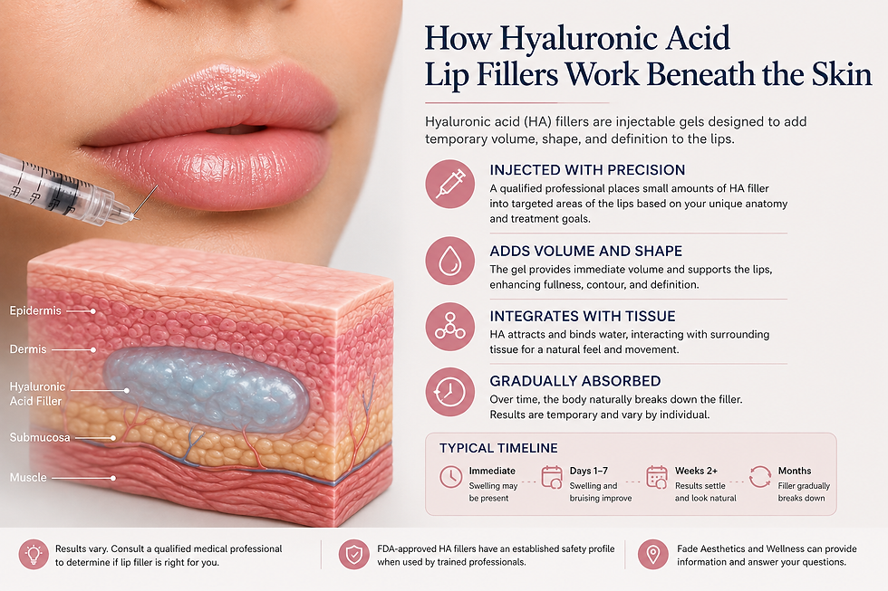 How Hyaluronic Acid Lip Fillers Work Beneath the Skin