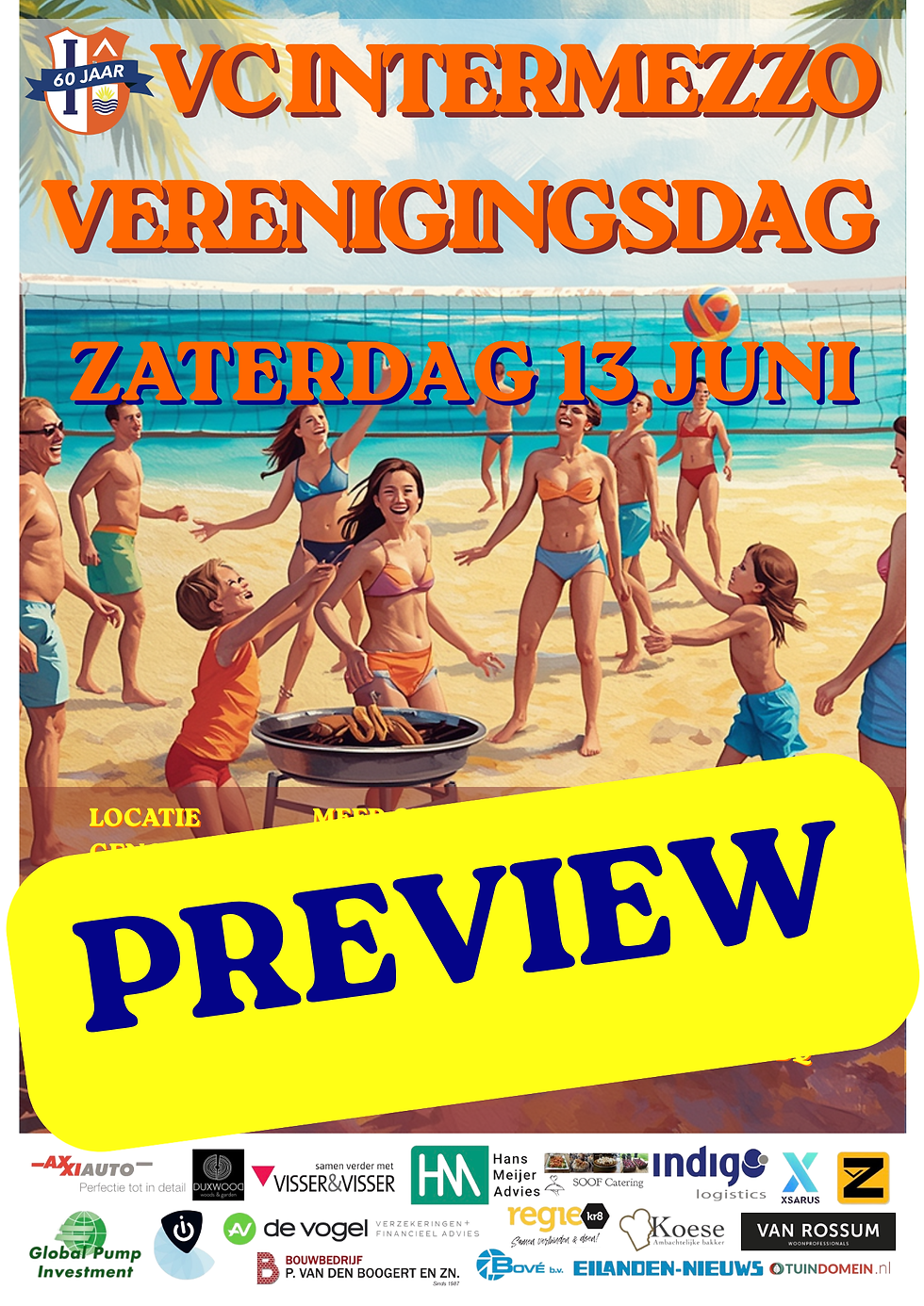 🏖🌊🏐 SAVE THE DATE – Zaterdag 13juni! 🏐🌊🏖