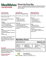 MealMates™ CHICKEN ROSA pack of pack