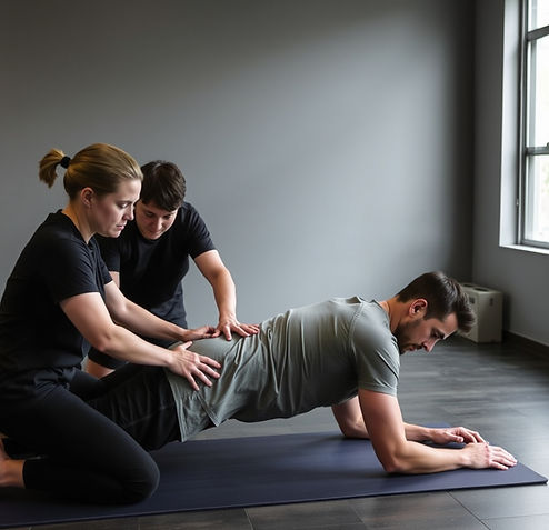 Image for a workshop on fascial release for sports professionals. No text on the image..jp