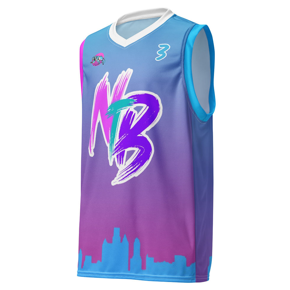 Thumbnail: Recycled unisex basketball jersey