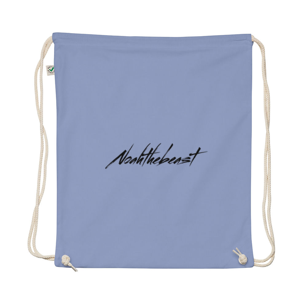 Organic cotton drawstring bag