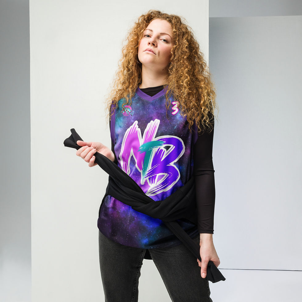 Thumbnail: Recycled unisex basketball jersey
