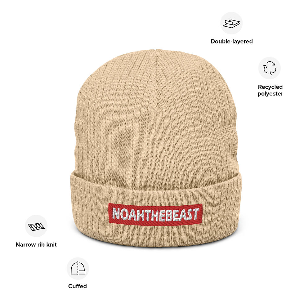 Thumbnail: Ribbed knit beanie