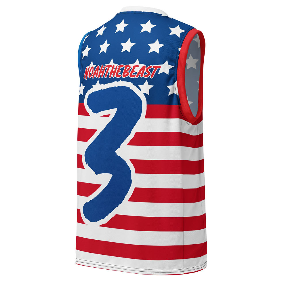 Thumbnail: Recycled unisex basketball jersey