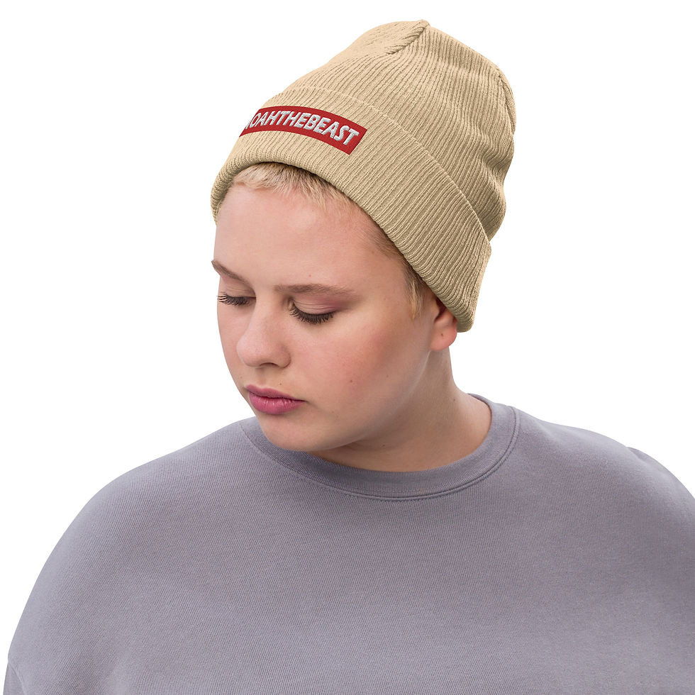 Thumbnail: Ribbed knit beanie
