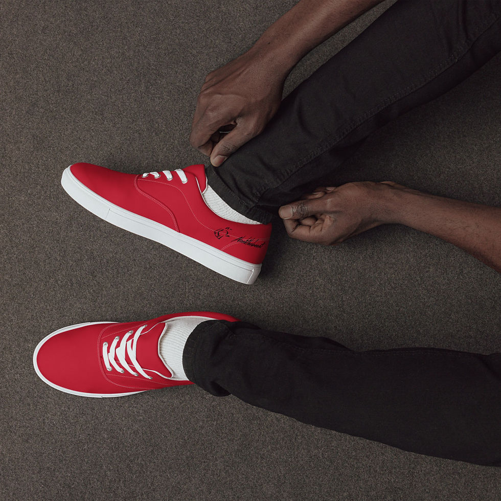 Thumbnail: Men’s lace up canvas shoes