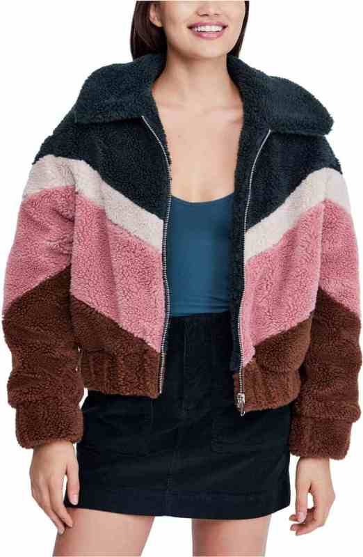 Urban Outfitters Chevron Teddy Coat Nordstrom Winter Sale
