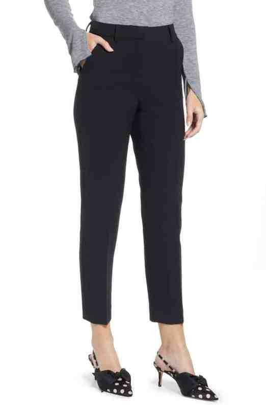 Something Navy Flat Front Trousers Nordstrom Winter Sale