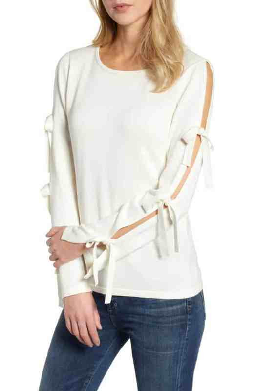 CeCe Bow Sleeve Sweater Nordstrom winter sale