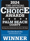 2024 Palm Beach County Choice Awards Best Roofer and Impact window and doors Winner
