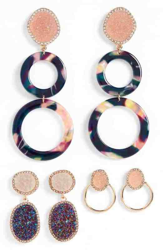 Baublebar Set of 3 Hoop & Drop Earrings Nordstrom winter sale