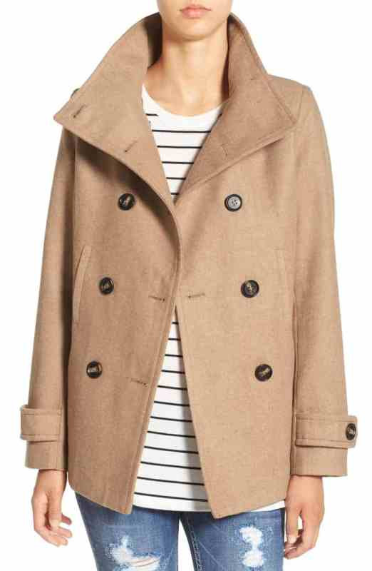 Thread & Supply Double Breasted Peacoat Nordstrom winter sale