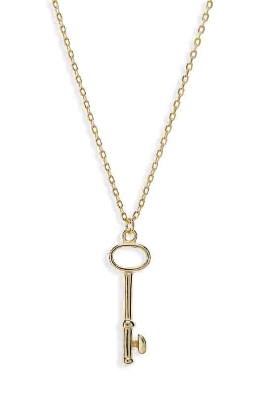 Shashi Key Pendant Necklace Nordstrom winter sale