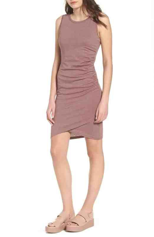 Leith Ruched Tank Dress Nordstrom Winter Sale