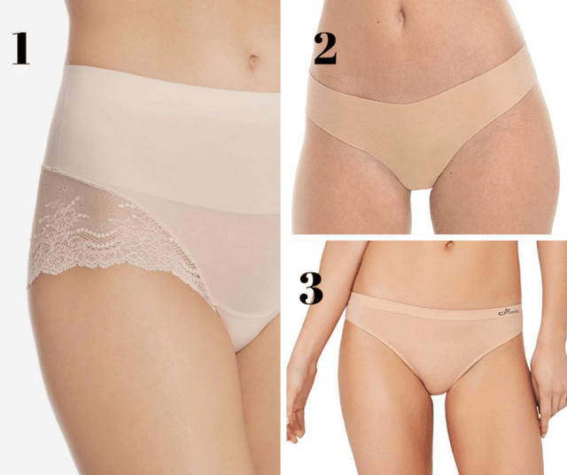 3 of the best underwear styles and colors to wear with white pants.