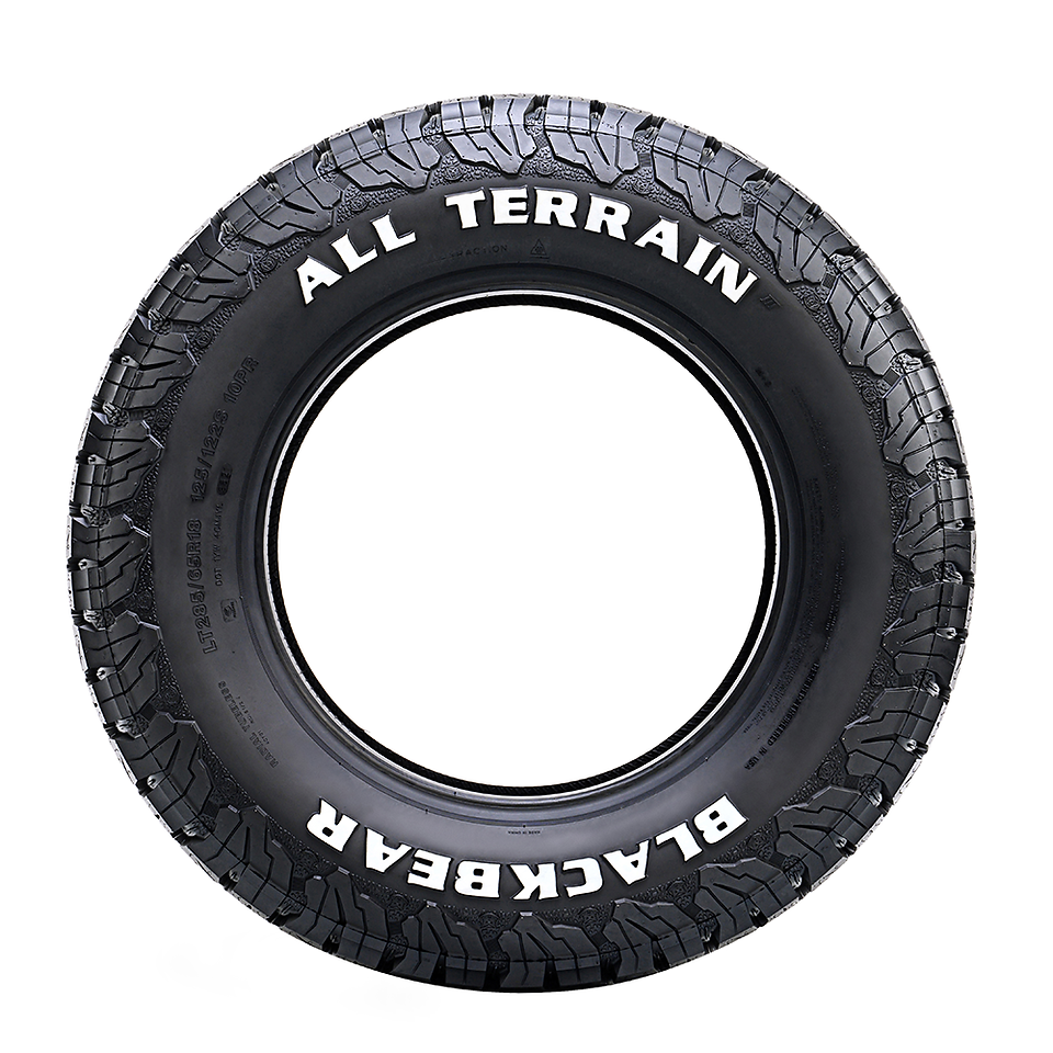 Black Bear All Terrain III side wall raised white lettering