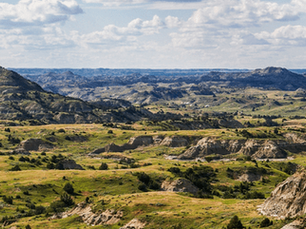 Rocky hills in the North Dakota Badlands, representing North Dakota CPA CPE requirements